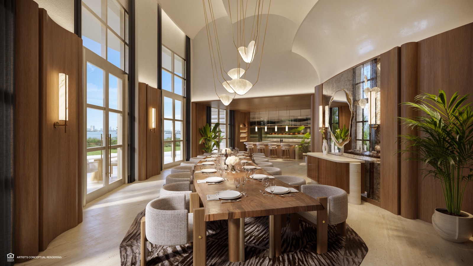 Private dining room.