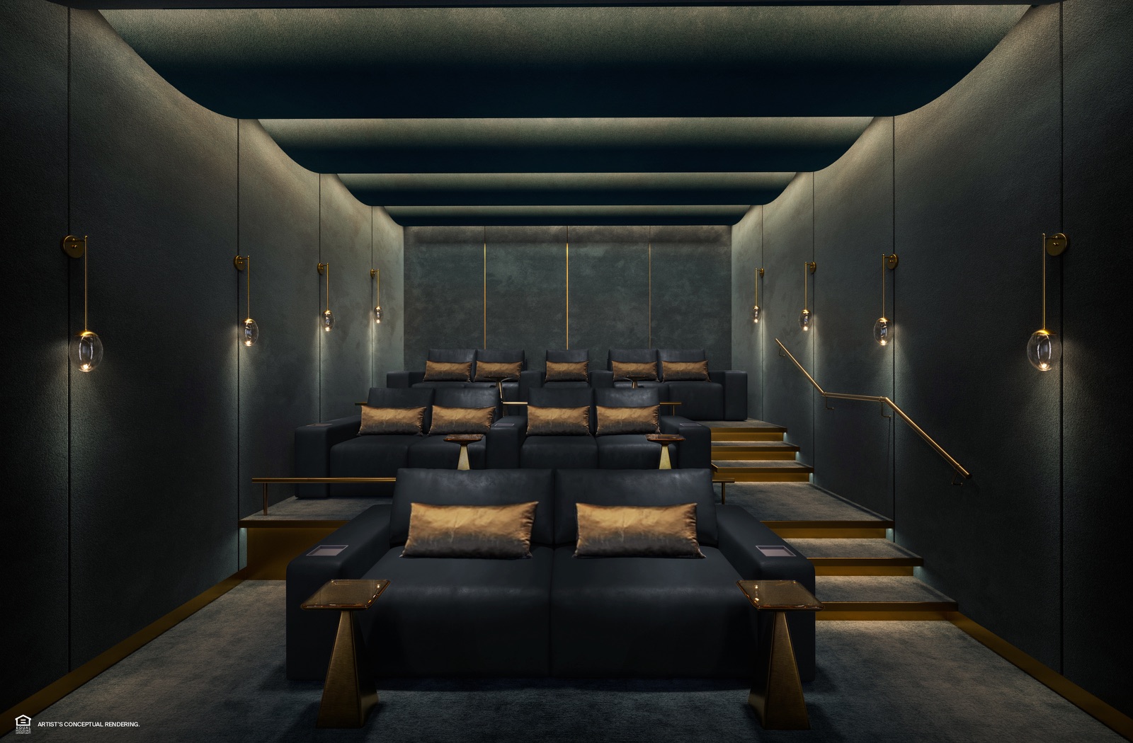 State-of-the-art media room.