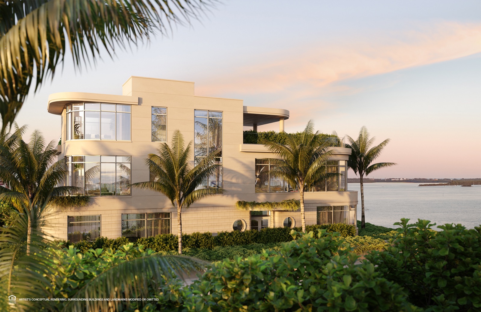 The Villas — a pair of seaside sanctuaries set apart from the tower.